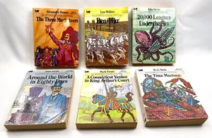 Lot of 6 VTG MOBY BOOKS Illustrated Classic Editions Mini Paper Backs 1977-1987 - Picture 1 of 20
