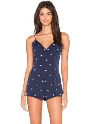 Mameluco para mujer NBD adornado escote en V correas de espagueti azul talla pequeña Foto 1 de 4