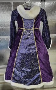 Renaissance Princess Gown - Medieval Maiden - Girls 5-6 -Purple -Play Clothes - Picture 1 of 4