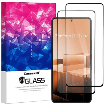 Funda protectora de pantalla completa de vidrio templado para ASUS Zenfone 12 11 Ultra 9H Foto 1 de 4