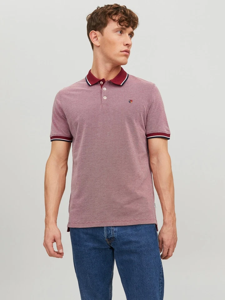 Hombre JACK & JONES Polo Camiseta Camisa Manga Corta Top JPRBLUWIN NUEVO - Imagen 1 de 1