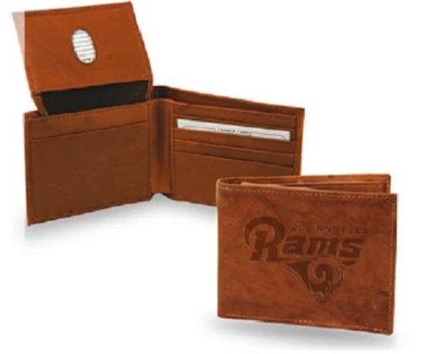 Los Angeles Rams NFL Embossed Leather Bi-Fold Wallet Cover
