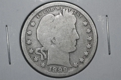 1899 Barber Quarter, Good Cover