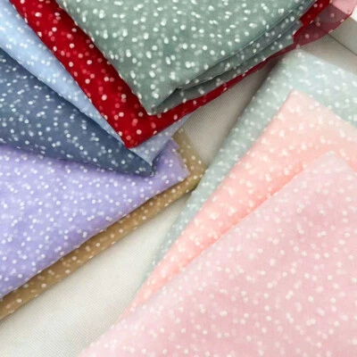 White Flocked Polka Dot Pattern on Sheer Polyester Stretch Mesh Fabric DIY Dress - Image 1 of 4