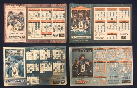 San Jose Sharks Magnet Schedule Lot - San Jose Barracuda Cover
