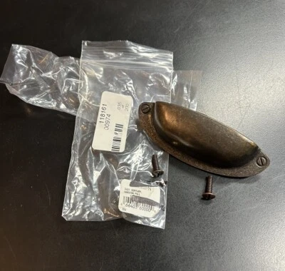 Herrajes de restauración diestro Marston 3,5" gabinete tirador mango latón bronce antiguo Foto 1 de 4