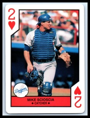 1990 U.S. Playing Card Co. #2H Mike Scioscia   MT-NRMT   Baseball Card - Image 1 of 2