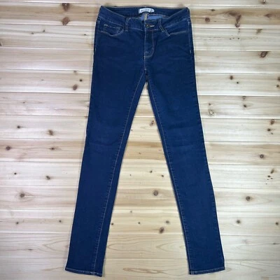 Bullhead 黑色牛仔裤女式 3 低腰紧身牛仔裤蓝色 — 第 1/4 张图片