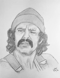 CHEECH MARIN PENCIL DRAWING 11X14 CHEECH MARIN ORIGINAL PIECE PORTRAIT SKETCH - Picture 1 of 1
