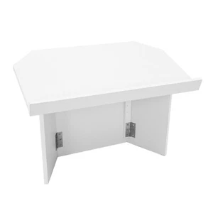 Foldable Tabletop Podium Portable Desktop Lectern Speaker Desk Lectern White - Picture 1 of 8