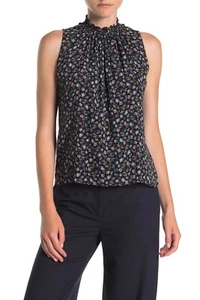 REBECCA TAYLOR Zelma Smocked Floral Top, Size 2 - Picture 1 of 8