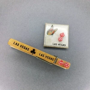 Mini paños de dados de Las Vegas NV Nevada prendedor imanes - Imagen 1 de 2