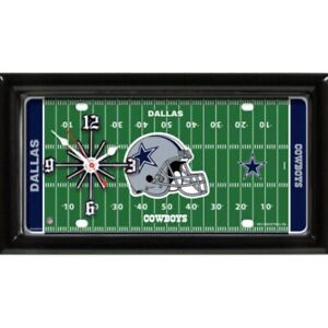 GTEI NFL Dallas Cowboy Field Wall/Desk Clock for Home or Office