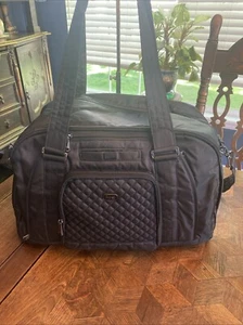 Lug Propeller Quilted Duffel Bag-black-Travel/Carry On/Overnight/Gym Bag - Picture 1 of 10