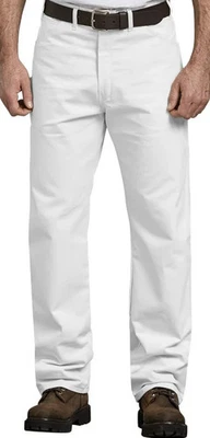 Pantalón de Pintores Utilitarios Calce Relajado Dickies Para Hombre, 38x30, Blanco, Nuevo S5 Foto 1 de 4