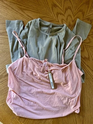 Skims Fits Everybody Cami Plus Size 3X Desert Clay Long sleeve Cotton Jersey SET - image 1 of 4