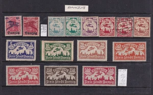 DANZIG GERMANY POLAND 1921 AIRCRAFT AVIATION STAMPS #2124 - Picture 1 of 1