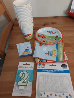 Left Over Vehicle Party Decorations & Cake Toppers - Image 1 of 3