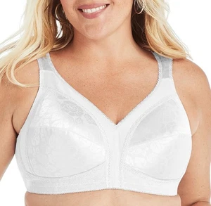 Playtex Damen 18 Stunden Vollflächiger Komfortträger BH Ohne Bügel Weiß 42DD - Bild 1 von 13