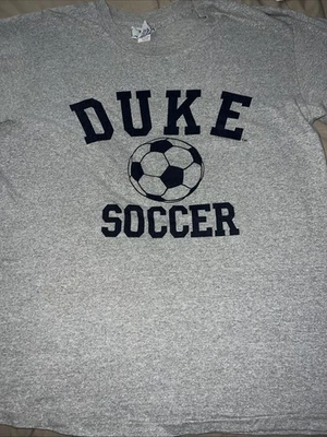 Grey Duke University Soccer Short Sleeve T-shirt Size XL - Image 1 of 4