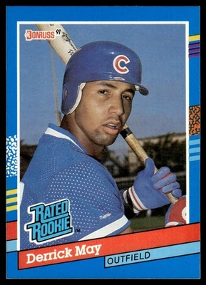 1991 Donruss Derrick May Chicago Cubs #36 - Image 1 of 2