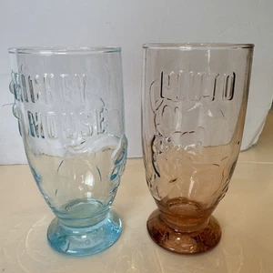 Disney Mickey And Pluto Glassware Vintage K.Onshi Collectable - Picture 1 of 4