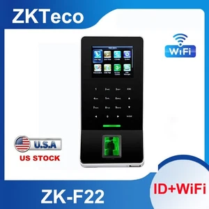 Zkteco F22 con sistema de control de acceso de identificación asistencia biométrica de huellas dactilares EE. UU. - Imagen 1 de 6