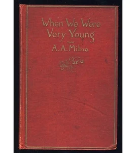 1924 When We Were Very Young Poetry Children Christopher Robin Winnie the Pooh - Imagen 1 de 1