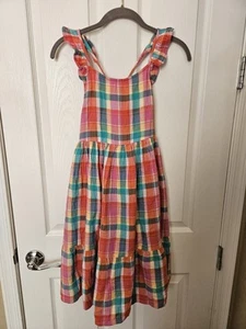 Cat & Jack Colorful Sleeveless Cross-Back Summer Dress Pockets, Youth L (10-12) - Picture 1 of 10