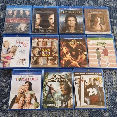 11 Drama RomCom Movies Bluray Benjamin Button Braveheart Changeling Juno Hunger Foto 1 de 4