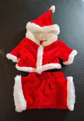 Ganz Webkinz Santa Suit Plush Costume 3 pc fits 10in plush - Image 1 of 4