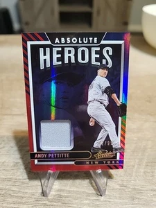 2022 Panini Absolute Baseball Heroes Andy Pettitte AHM-AP /99 Auto GAME WORN! - Picture 1 of 2