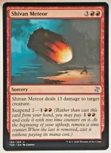 MTG Shivan Meteor Time Spiral rimasterizzato 188/289 regolare non comune - Foto 1 di 1