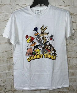 Camiseta de algodón blanca gráfica mediana Looney Tunes para hombre M nueva con etiquetas - Imagen 1 de 5