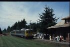 MB10-261 Original Colour Slide VIA Rail BUDD RDC at Parksville, BC Circa 1988