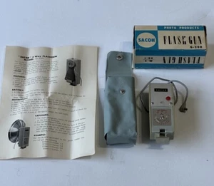 Pistola de flash de 2 vías Sacoh G-200, tipo M2 y bombillas tipo AG-1. Con estuche, instrucciones de colección - Imagen 1 de 7