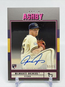 2022 Topps Brooklyn Collection Aaron Ashby 53/75 on card auto