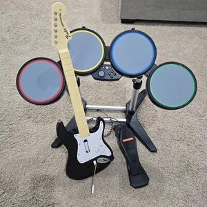 Rock Band for Xbox 360 Wired Drums and Guitar Bundle - Picture 1 of 6