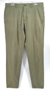 Theory Mens Chino Green Pants 34X33 Cotton Modern - Picture 1 of 10