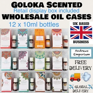 Goloka Scented Oil Oils Bulk Buy Retail Ready Cases of 12 10ml Bottles Resale - Picture 1 of 18