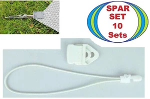 10 HOLDON MINI CLIP & Spannfix Planenspanner weiss Spann Klammer Fixe Expander - Bild 1 von 15