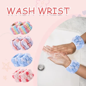 8pcs Microfiber Wrist Towel Band for Washing Face Prevent Liquid from Spilling - Picture 1 of 14