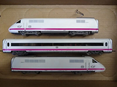 FLEISCHMANN HO DB ICE CLASS BR 410 001-2 ELECTRIC LOCOMOTIVES+ 1 ICE car SET - Image 1 of 4