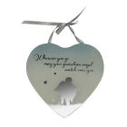 Reflections Of The Heart Guardian Angel Mirror Glass Hanging Plaque
