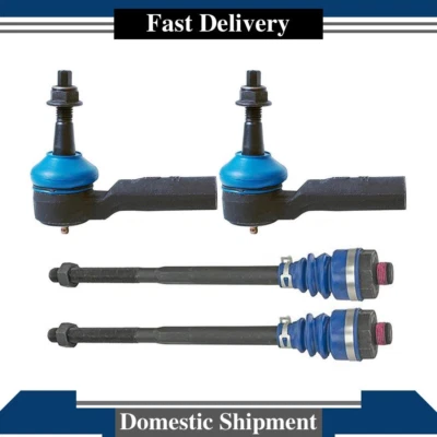 4X Front Inner Outer Tie Rod Ends For Chevrolet Silverado 2500 HD 2011 2012 2013 - Image 1 of 4