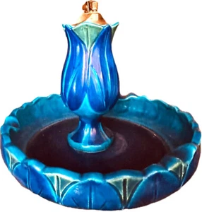 Rosenthal Netter Rimini Blue Tulip Lighter and Ashtray Set Italy RARE - Picture 1 of 12