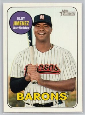 2018 TOPPS Heritage minor league #50 eloy jimenez birmingham barons - Imagem 1 de 2