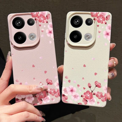 For Xiaomi 13T Poco X6 M6 Pro Redmi Note 14 13 12 11 Pro Shockproof Flower Case - Image 1 of 4