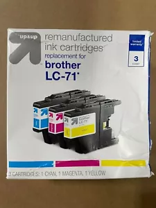 Up & Up fits Brother LC-71 Cyan/Magenta/Yellow 3-Pack Ink Cartridges - Picture 1 of 3