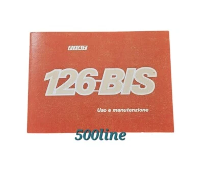 Libretto uso e manutenzione Fiat 126 Nuovo Come Originale D'epoca Alta Qualità  - Immagine 1 di 2